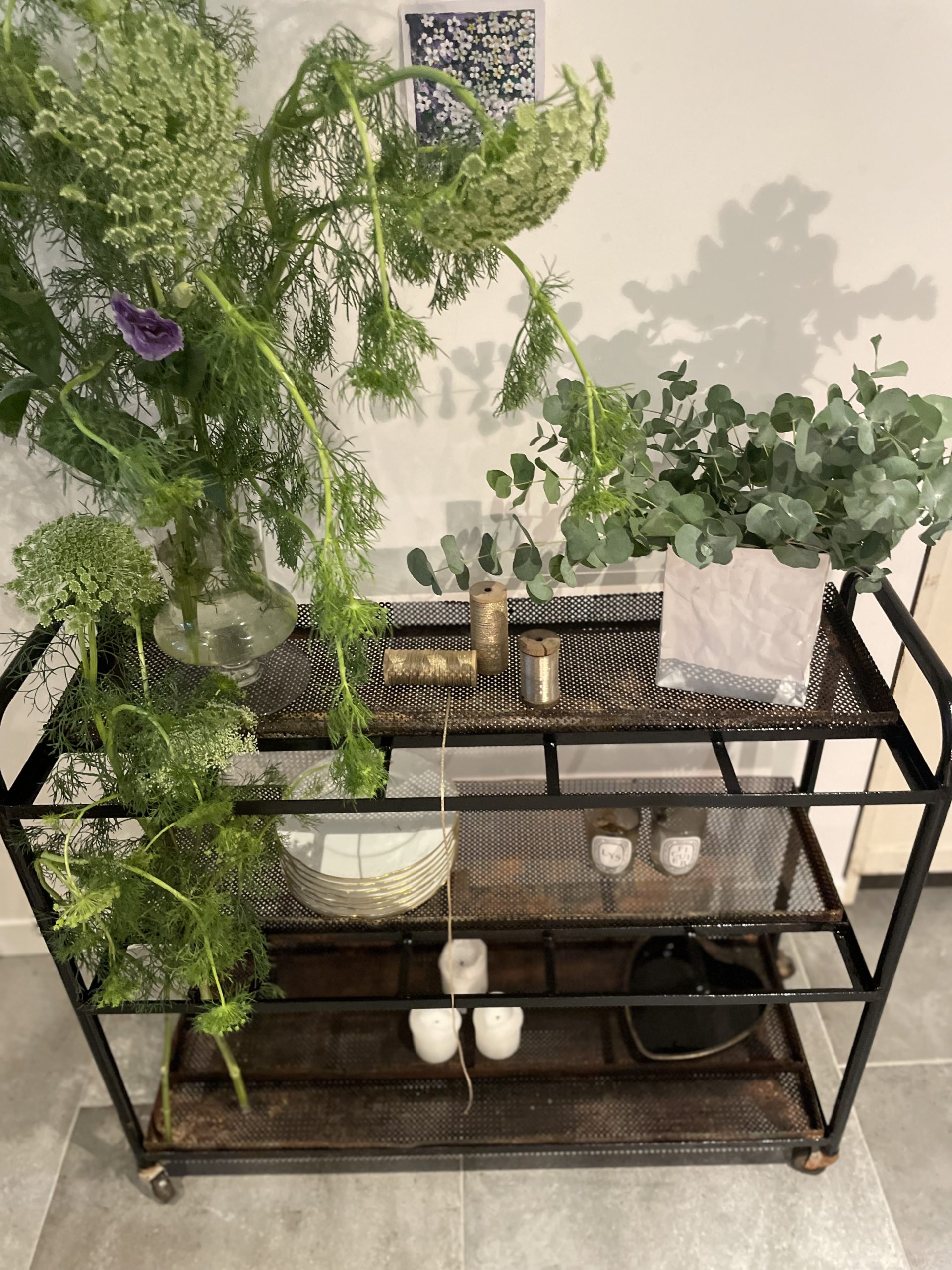 Meuble de métier (ancien présentoir de fleuriste)